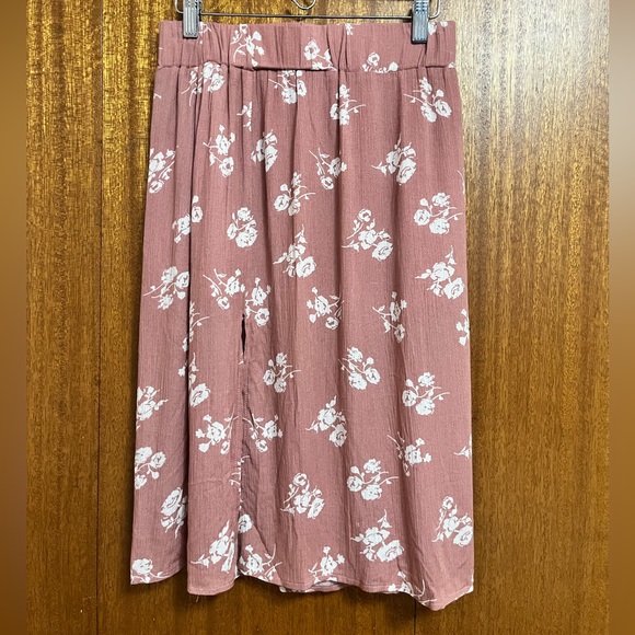 MIDI floral slit skirt - Picture 1 of 3